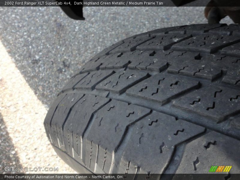 Dark Highland Green Metallic / Medium Prairie Tan 2002 Ford Ranger XLT SuperCab 4x4