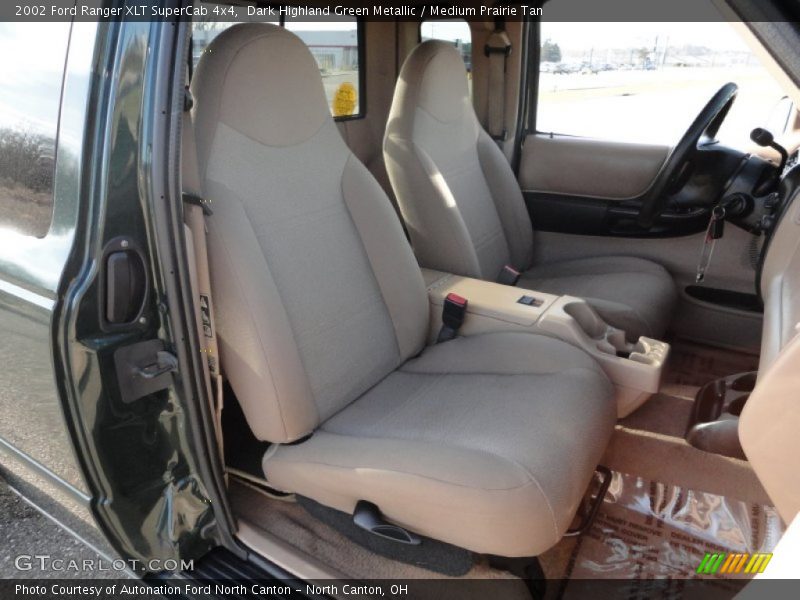 Dark Highland Green Metallic / Medium Prairie Tan 2002 Ford Ranger XLT SuperCab 4x4