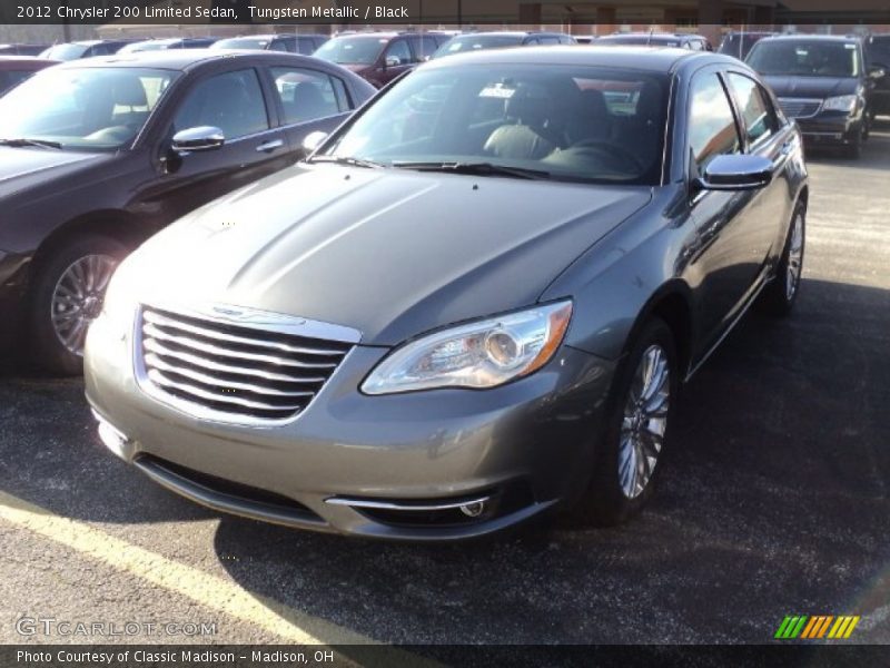Tungsten Metallic / Black 2012 Chrysler 200 Limited Sedan