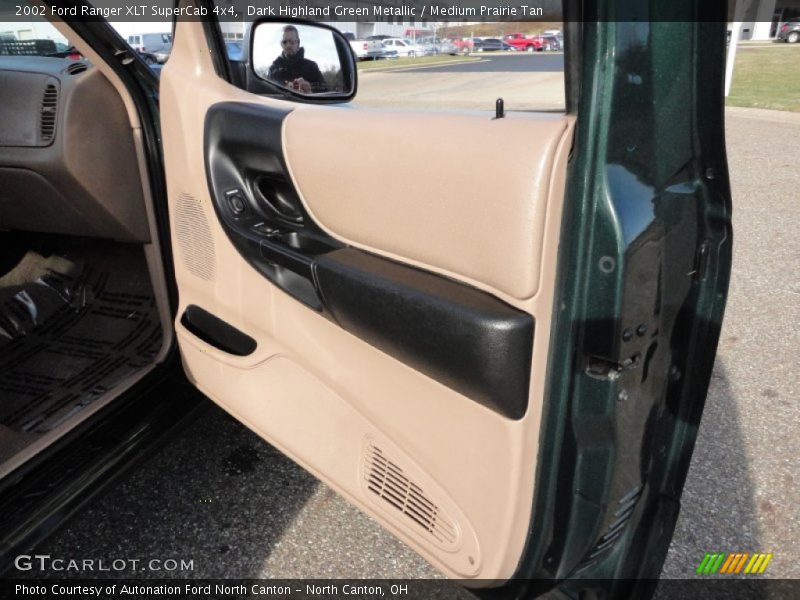 Dark Highland Green Metallic / Medium Prairie Tan 2002 Ford Ranger XLT SuperCab 4x4