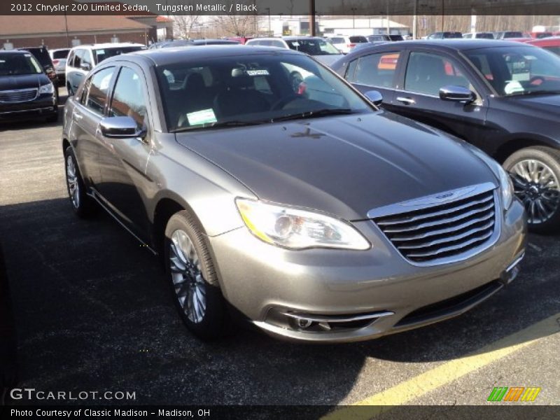 Tungsten Metallic / Black 2012 Chrysler 200 Limited Sedan