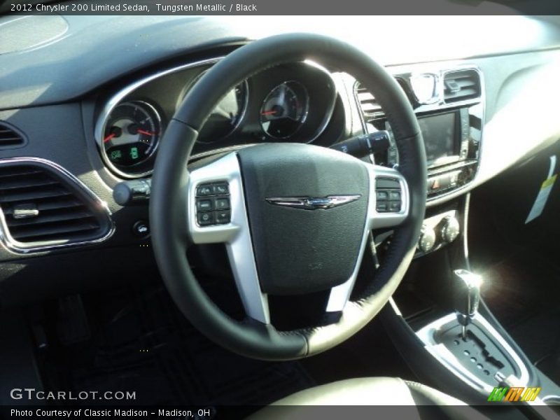 Tungsten Metallic / Black 2012 Chrysler 200 Limited Sedan