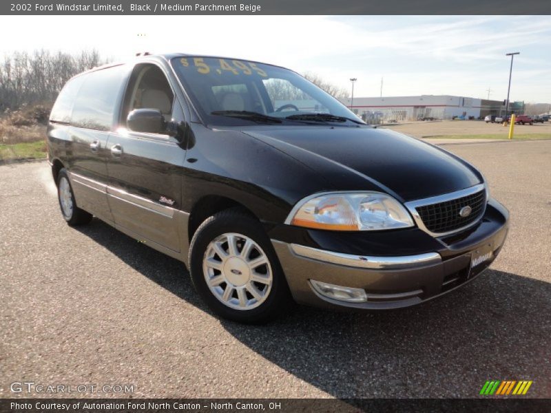 Black / Medium Parchment Beige 2002 Ford Windstar Limited