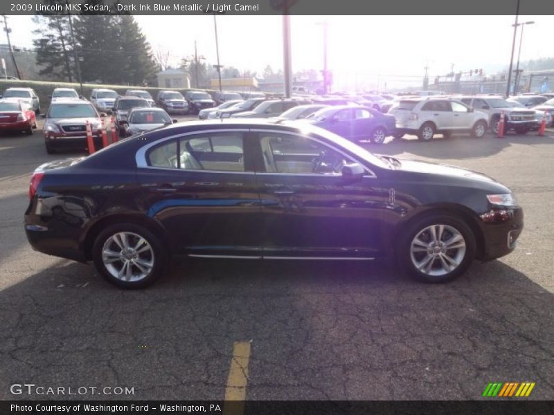 Dark Ink Blue Metallic / Light Camel 2009 Lincoln MKS Sedan