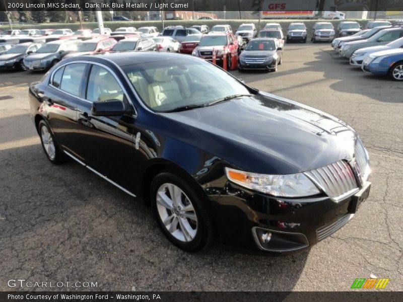 Dark Ink Blue Metallic / Light Camel 2009 Lincoln MKS Sedan