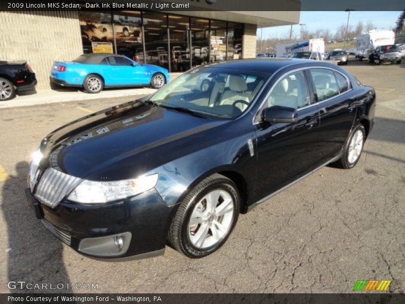 Dark Ink Blue Metallic / Light Camel 2009 Lincoln MKS Sedan