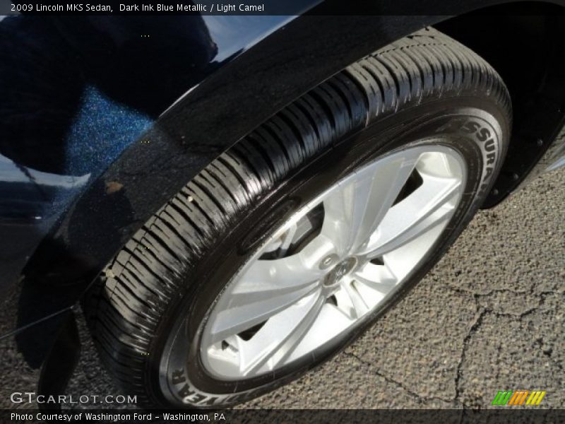 Dark Ink Blue Metallic / Light Camel 2009 Lincoln MKS Sedan