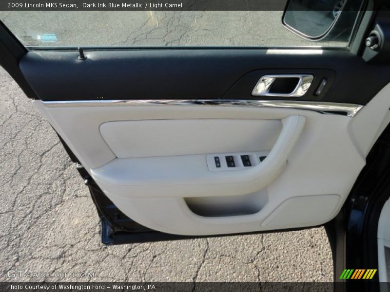 Dark Ink Blue Metallic / Light Camel 2009 Lincoln MKS Sedan