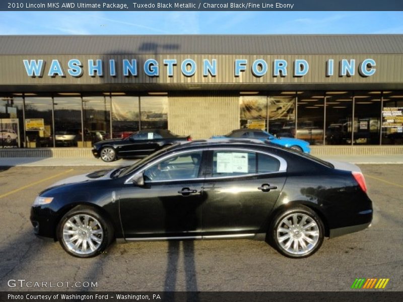 Tuxedo Black Metallic / Charcoal Black/Fine Line Ebony 2010 Lincoln MKS AWD Ultimate Package