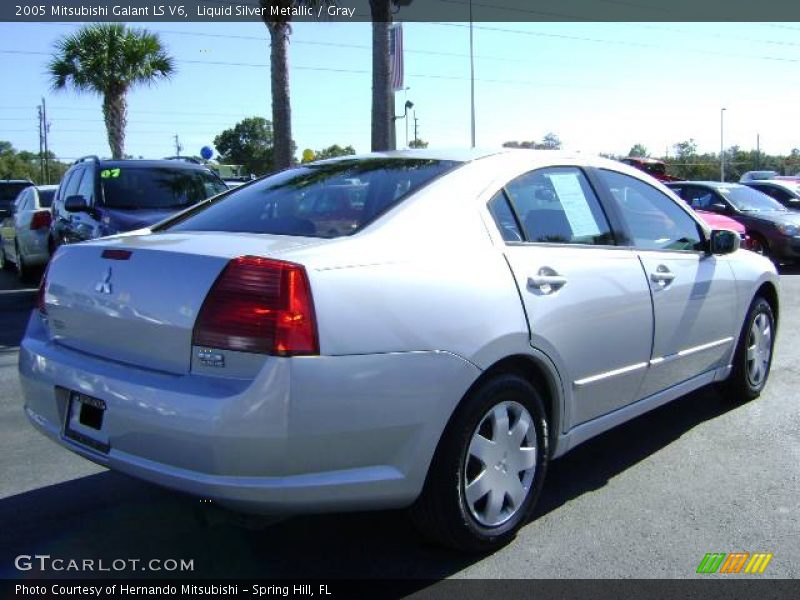 Liquid Silver Metallic / Gray 2005 Mitsubishi Galant LS V6