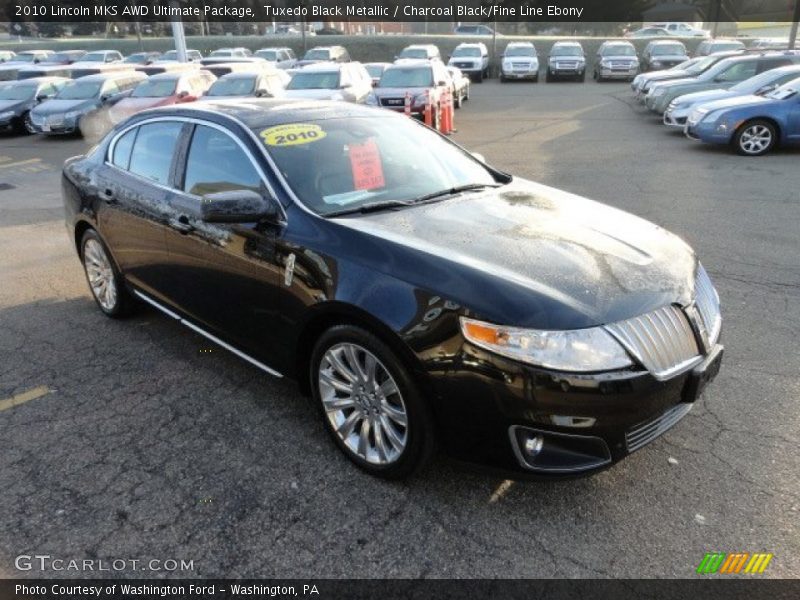 Tuxedo Black Metallic / Charcoal Black/Fine Line Ebony 2010 Lincoln MKS AWD Ultimate Package