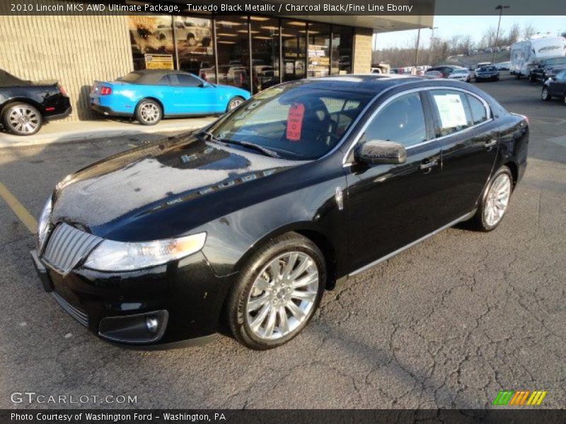 Tuxedo Black Metallic / Charcoal Black/Fine Line Ebony 2010 Lincoln MKS AWD Ultimate Package