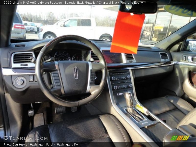 Tuxedo Black Metallic / Charcoal Black/Fine Line Ebony 2010 Lincoln MKS AWD Ultimate Package