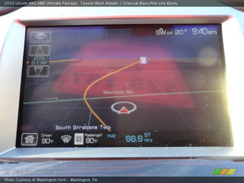 Tuxedo Black Metallic / Charcoal Black/Fine Line Ebony 2010 Lincoln MKS AWD Ultimate Package