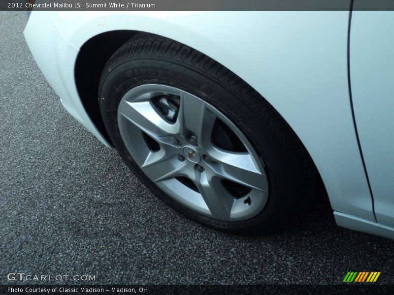 Summit White / Titanium 2012 Chevrolet Malibu LS