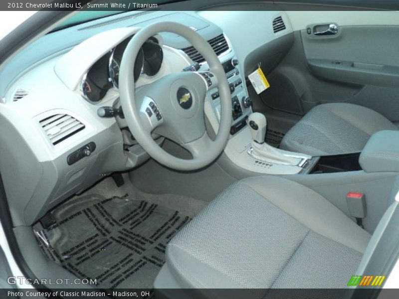Summit White / Titanium 2012 Chevrolet Malibu LS