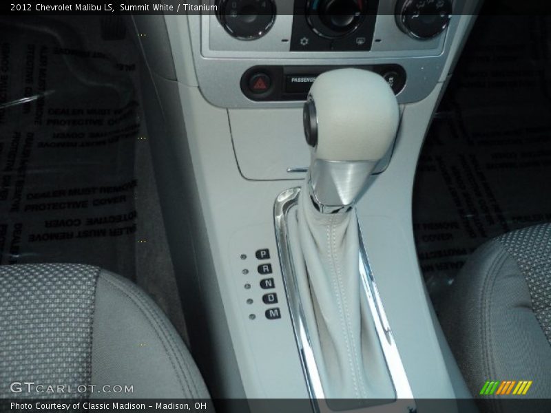 Summit White / Titanium 2012 Chevrolet Malibu LS