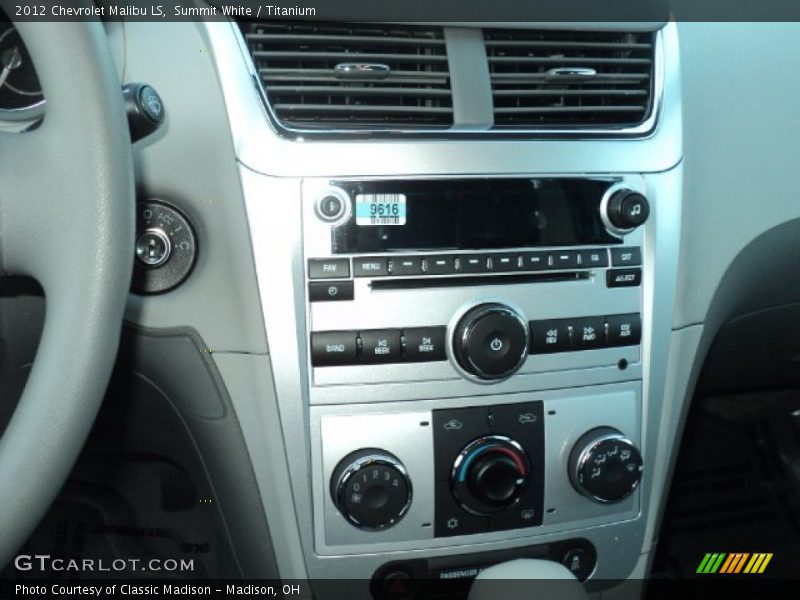 Summit White / Titanium 2012 Chevrolet Malibu LS