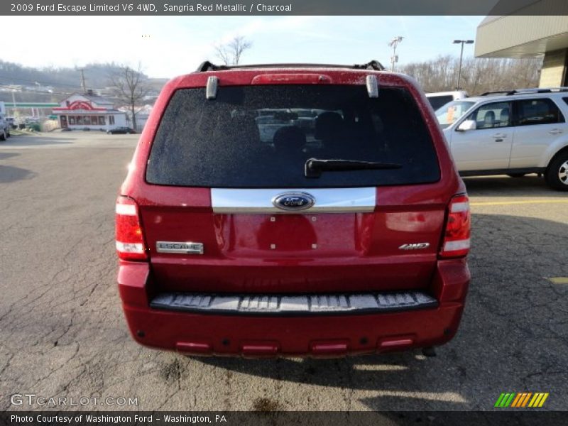 Sangria Red Metallic / Charcoal 2009 Ford Escape Limited V6 4WD