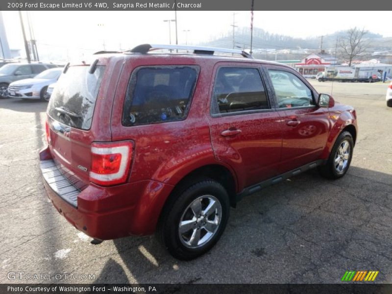 Sangria Red Metallic / Charcoal 2009 Ford Escape Limited V6 4WD