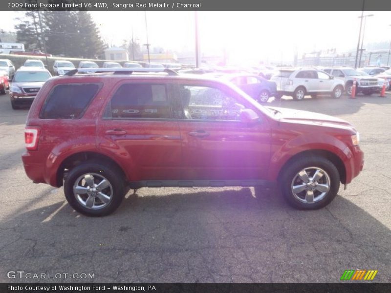 Sangria Red Metallic / Charcoal 2009 Ford Escape Limited V6 4WD