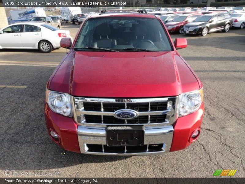 Sangria Red Metallic / Charcoal 2009 Ford Escape Limited V6 4WD