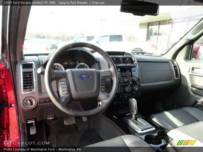 Sangria Red Metallic / Charcoal 2009 Ford Escape Limited V6 4WD