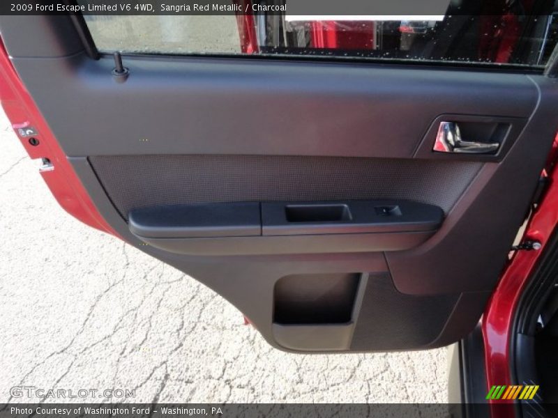 Sangria Red Metallic / Charcoal 2009 Ford Escape Limited V6 4WD