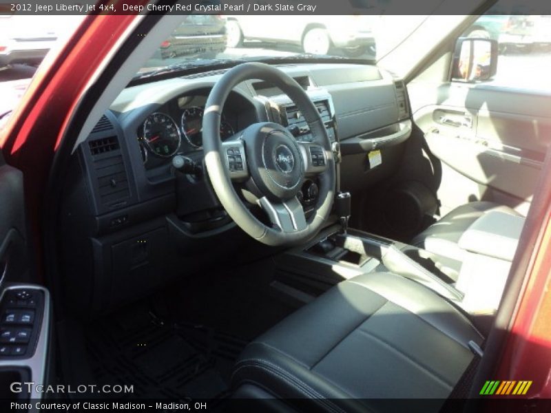 Deep Cherry Red Crystal Pearl / Dark Slate Gray 2012 Jeep Liberty Jet 4x4