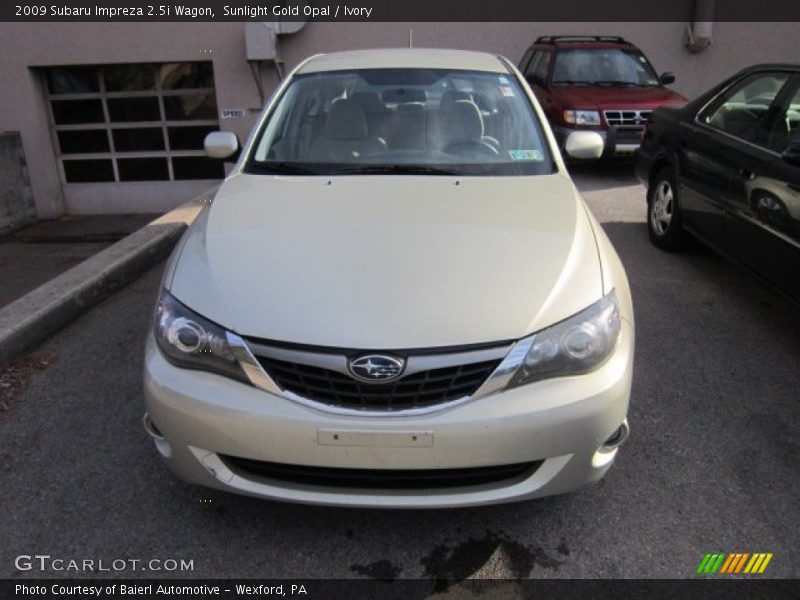 Sunlight Gold Opal / Ivory 2009 Subaru Impreza 2.5i Wagon