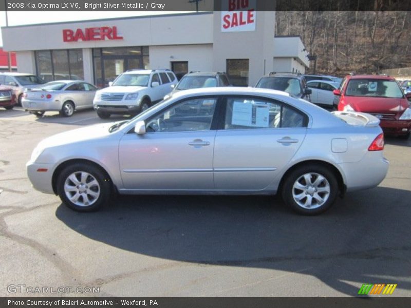 Bright Silver Metallic / Gray 2008 Kia Optima LX V6