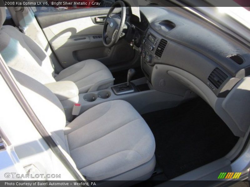Bright Silver Metallic / Gray 2008 Kia Optima LX V6