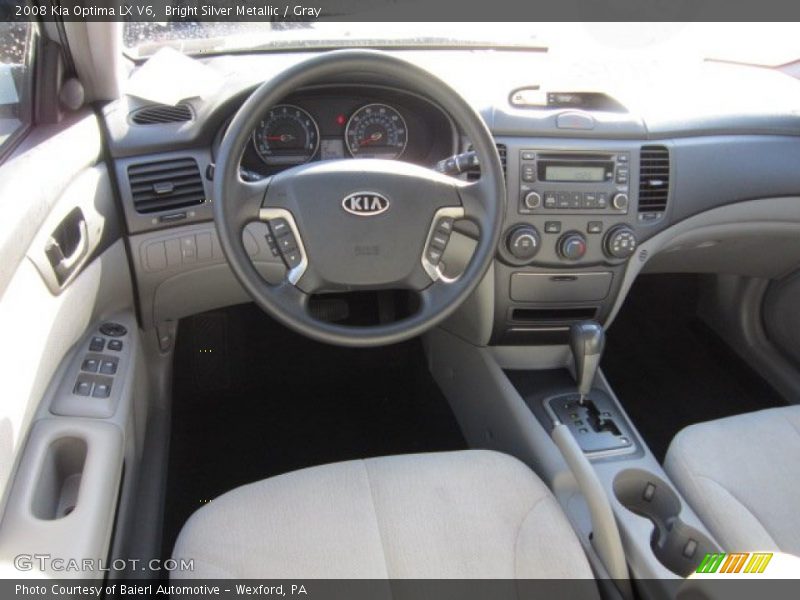 Bright Silver Metallic / Gray 2008 Kia Optima LX V6