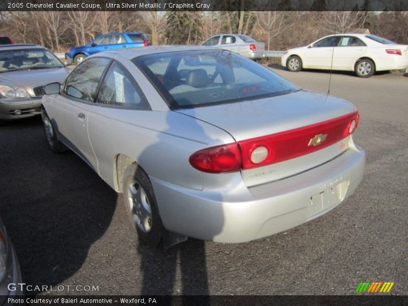 Ultra Silver Metallic / Graphite Gray 2005 Chevrolet Cavalier Coupe