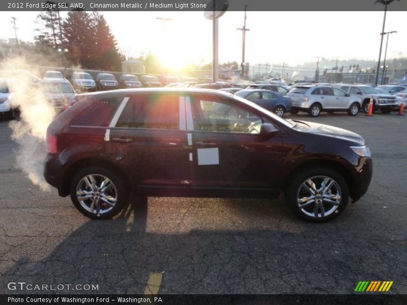 Cinnamon Metallic / Medium Light Stone 2012 Ford Edge SEL AWD