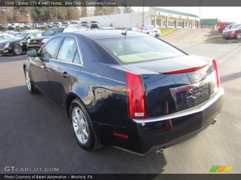 Blue Chip / Cashmere/Cocoa 2008 Cadillac CTS 4 AWD Sedan