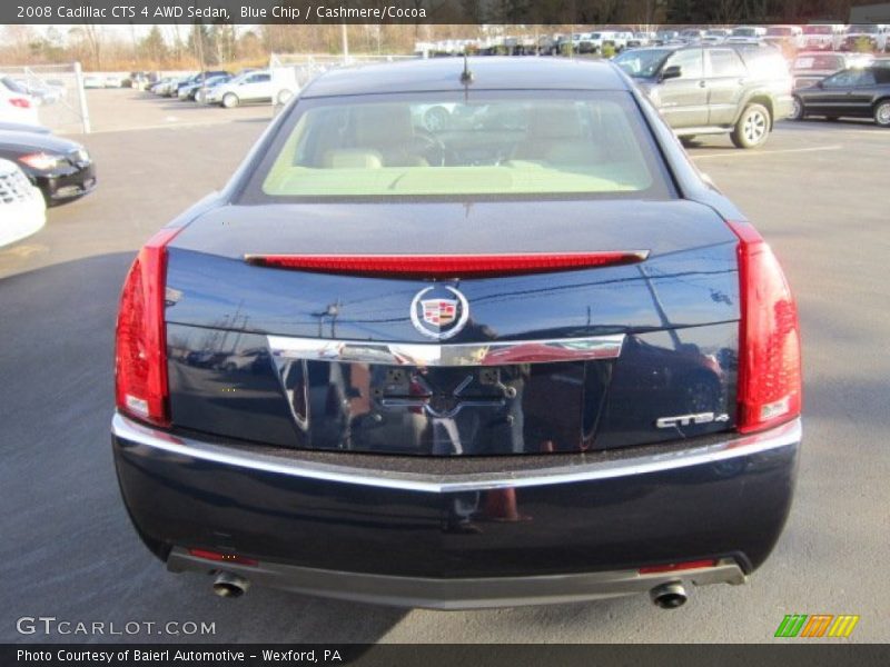 Blue Chip / Cashmere/Cocoa 2008 Cadillac CTS 4 AWD Sedan