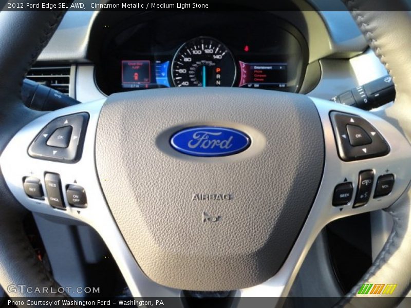 Cinnamon Metallic / Medium Light Stone 2012 Ford Edge SEL AWD