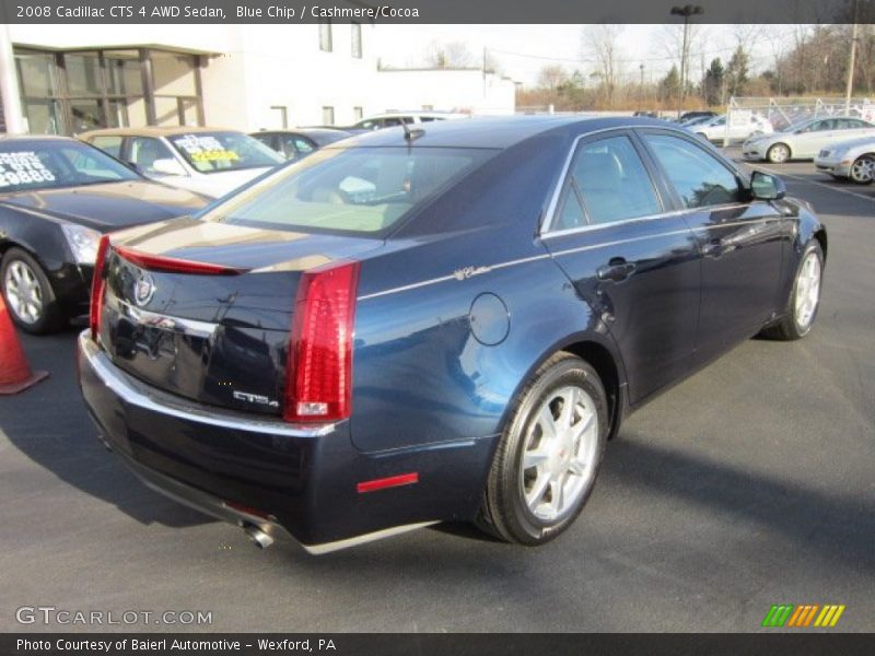 Blue Chip / Cashmere/Cocoa 2008 Cadillac CTS 4 AWD Sedan