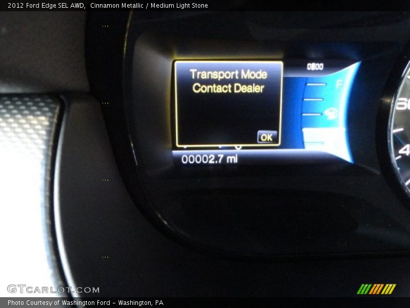 Cinnamon Metallic / Medium Light Stone 2012 Ford Edge SEL AWD