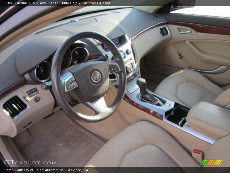 Blue Chip / Cashmere/Cocoa 2008 Cadillac CTS 4 AWD Sedan