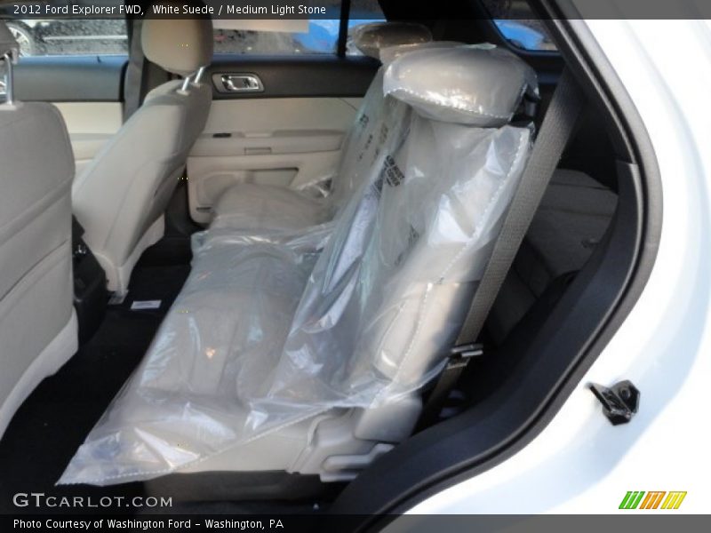 White Suede / Medium Light Stone 2012 Ford Explorer FWD