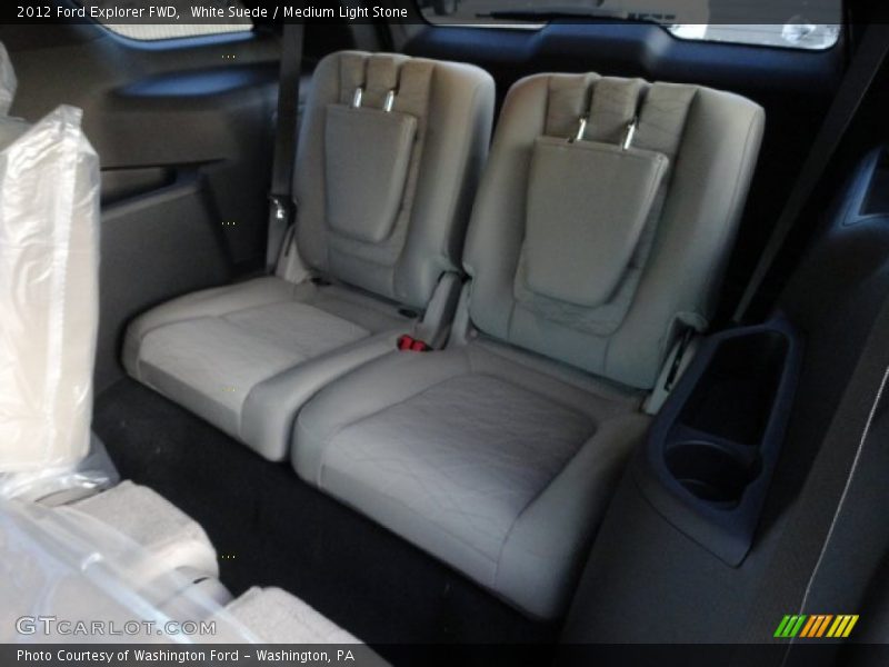 White Suede / Medium Light Stone 2012 Ford Explorer FWD