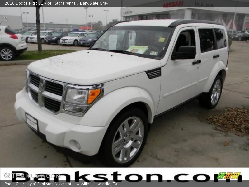 Stone White / Dark Slate Gray 2010 Dodge Nitro SE 4x4