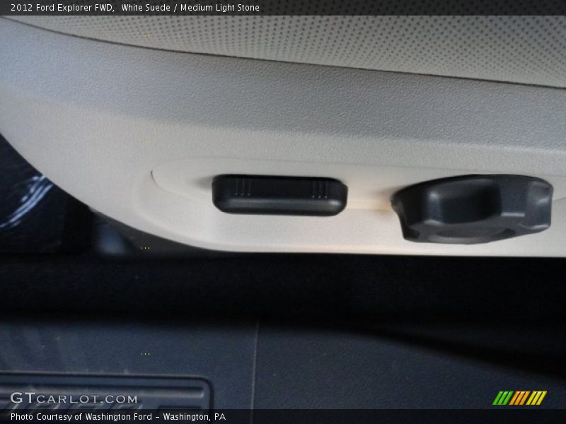 White Suede / Medium Light Stone 2012 Ford Explorer FWD