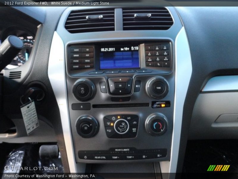 White Suede / Medium Light Stone 2012 Ford Explorer FWD