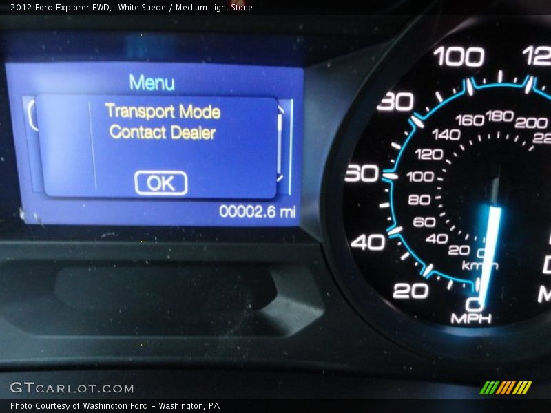 White Suede / Medium Light Stone 2012 Ford Explorer FWD