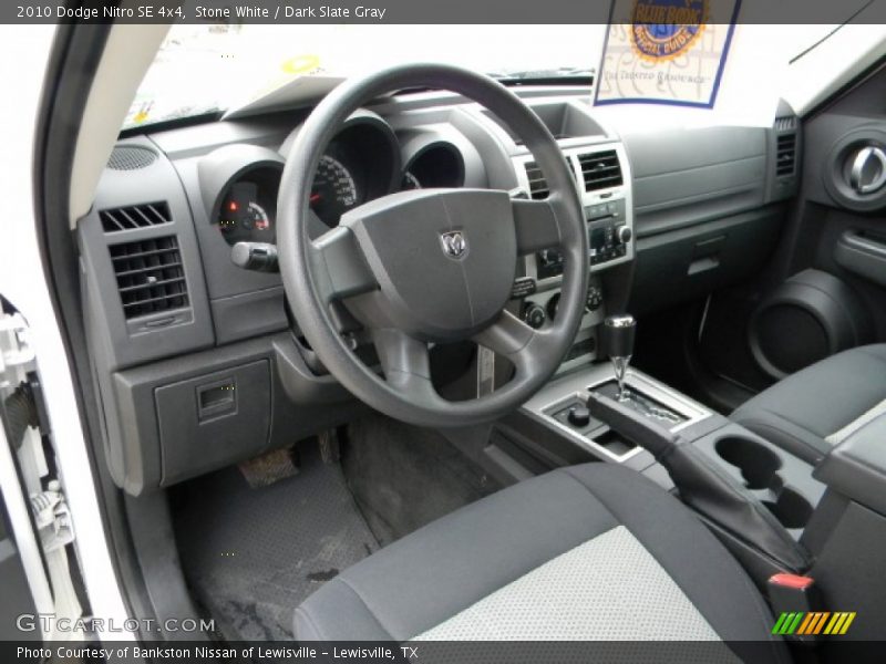 Stone White / Dark Slate Gray 2010 Dodge Nitro SE 4x4