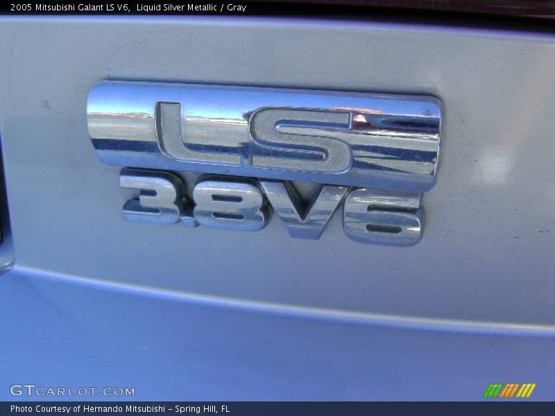 Liquid Silver Metallic / Gray 2005 Mitsubishi Galant LS V6