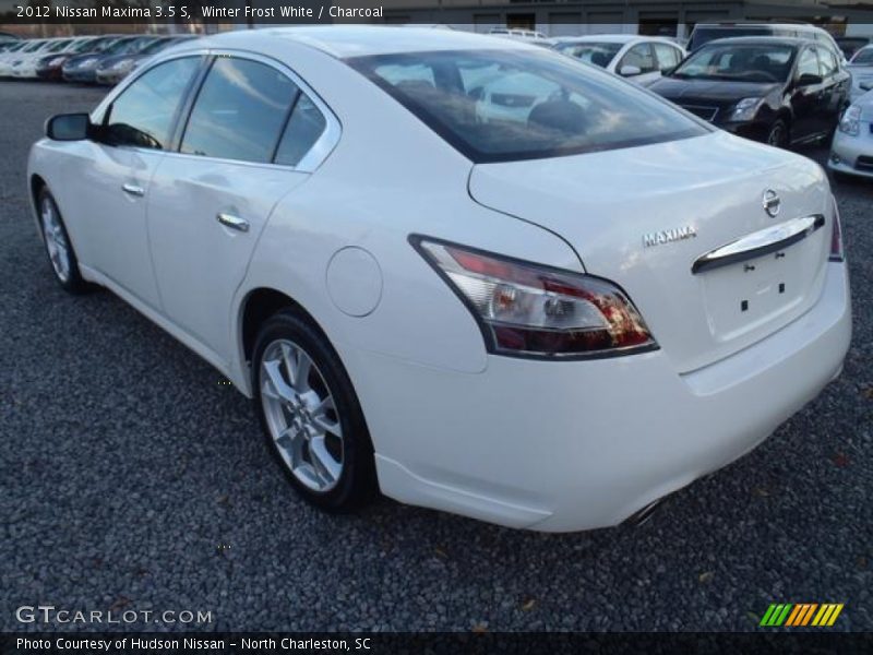 Winter Frost White / Charcoal 2012 Nissan Maxima 3.5 S